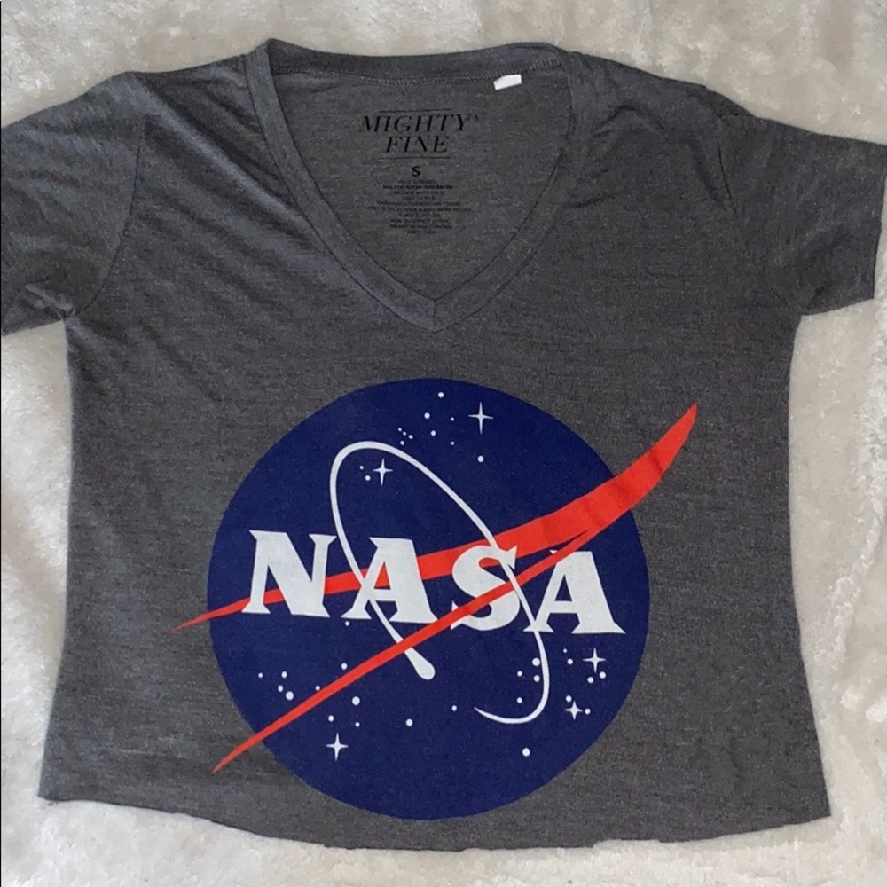 Forever21 NASA Cropped V-Neck